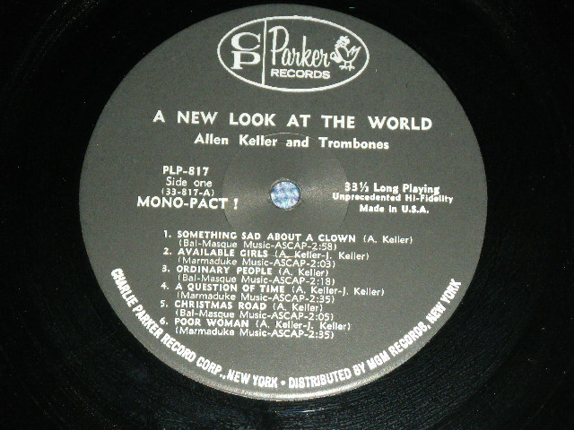画像: ALLEN KELLER and TROMBONES ( MALE Single ) - A NEW LOOK AT THE WORLD  (MINT-,Ex+++/Ex++ Looks: MINT- )   / 1962 US AMERICA ORIGINAL MONO Used LP