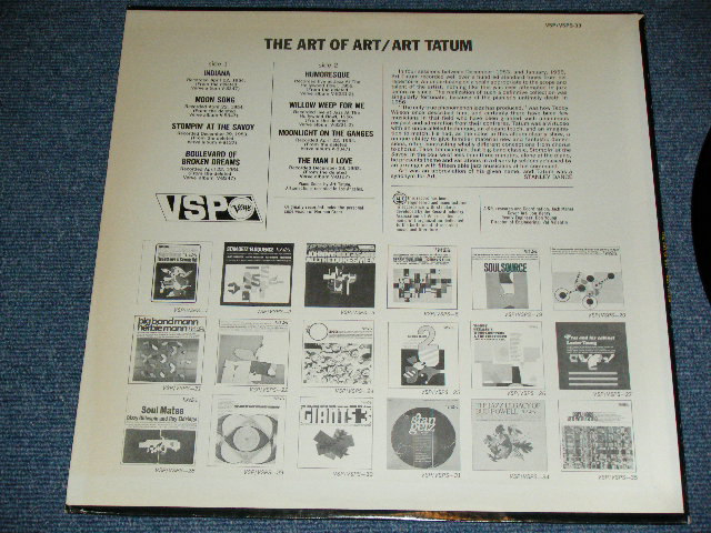 画像: ART TATUM - THE ART OF ART  ( Ex+++,Ex+/MINT- )   / 1966 US AMERICA ORIGINAL STEREO Used LP