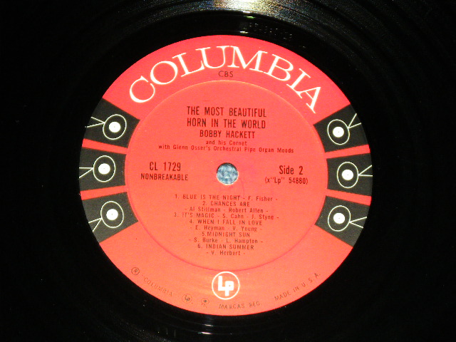 画像: BOBBY HACKETT - THE MOST BEAUTIFUL HORN IN THE WORLD ( Ex/Ex+++ )   / 1962 US AMERICA ORIGINAL MONO Used LP