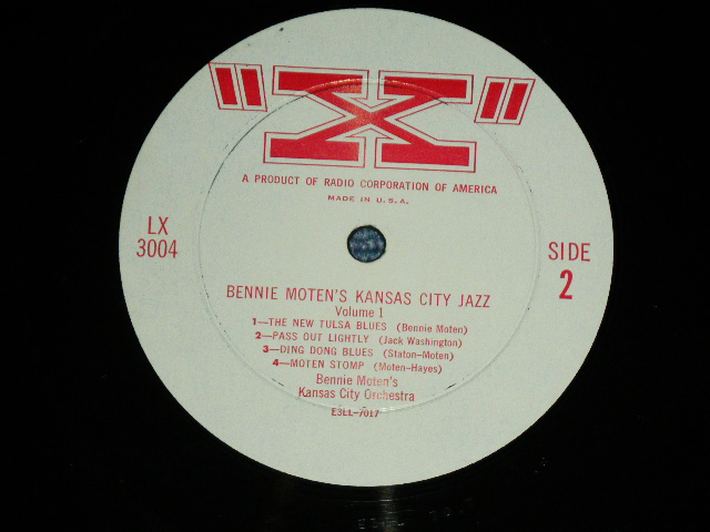 画像: BENNIE MONTEN - KANSAS CITY JAZZ VOL.1  ( before WAR 1926&1927 Recordings : MINT-/MINT- ) / 1954 US AMERICA ORIGINAL MONO Used 10" LP 