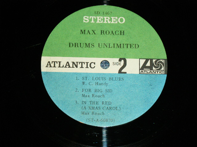 画像: MAX ROACH - DRUMS UNLIMITED  ( MINT-/MINT- ) /  1966 US AMERICA ORIGINAL "BLUE & GREEN Label" STEREO  Used LP  with JAPAN OBI 