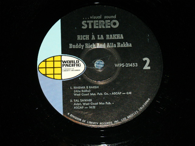 画像: BUDDY RICH & ALLA RAKHA - RICH A LA RAKHA  ( Ex-/Ex+++ Looks: Ex++ )  ) /  Late 1960's  US AMERICA ORIGINAL  STEREO  Used LP 