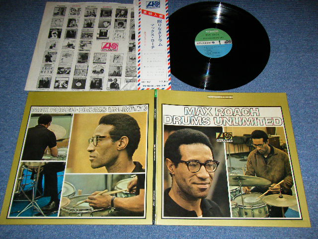 画像1: MAX ROACH - DRUMS UNLIMITED  ( MINT-/MINT- ) /  1966 US AMERICA ORIGINAL "BLUE & GREEN Label" STEREO  Used LP  with JAPAN OBI 