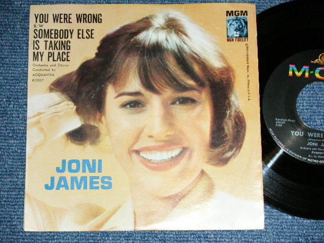 画像1: JONI JAMES - YOU WERE WRONG : SOMEBODY ELSE IS TAKING MY PLACE  ( Ex+++,Ex/Ex++ Looks: Ex+++ ) / 1961 US AMERICA ORIGINAL Used 7"45 Single With PICTURE SLEEVE