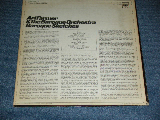 画像: ART FARMER & THE BAROQUE ORCHESTRA - BAROQUE SKETCHES ( Ex/Ex+++ )  / 1966 US AMERICA  ORIGINAL "360 Sound Label" MONO Used LP 