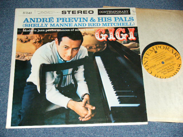 画像1: ANDRE PREVIN and His PAL ( SHELLY MANNE & RED MITCHELL )  - "GIGI"  / 1959 US AMERICA ORIGINAL "YELLOW Label" STEREO Used LP 