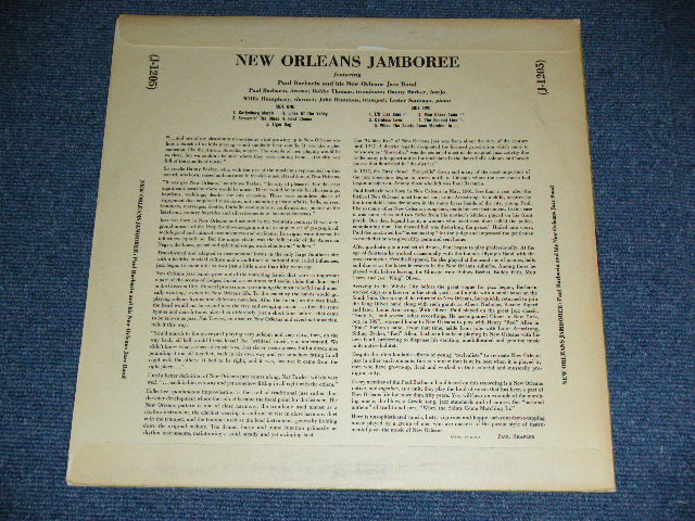 画像: PAUL BARBARIN and his NEW ORLEANS JAZZ BAND - NEW ORLEANS JAMBOREE ( Ex++/MINT- )  / 1955 US AMERICA ORIGINAL MONO Used LP