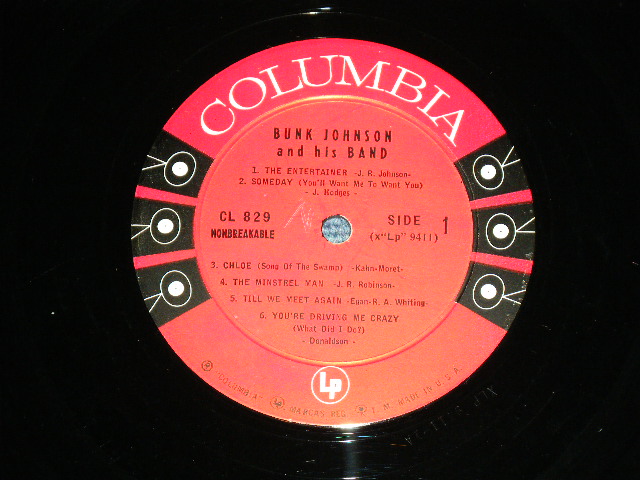 画像: BUNK JOHNSON - THE LAST TESTAMENT OF A GREAT NEW ORLEANS JAZZ MAN ( Ex/Ex+++ )  / 1955?  US AMERICA ORIGINAL "6 EYES Label" MONO Used LP 
