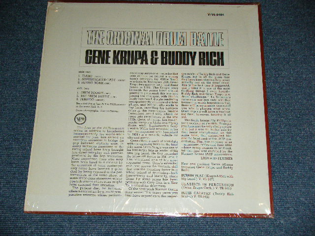 画像: GENE KRUPA & BUDDY RICH - THE ORIGINAL DRUM BATTLE!  (  MINT-/Ex+++  )  ) /  1962 US AMERICA ORIGINAL  STEREO  Used LP 