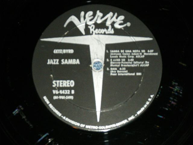 画像: STAN GETZ+CHARLIE BYRD -  JAZZ SAMBA ( Ex++/Ex++ )  / 1962 US ORIGINAL STEREO Used LP