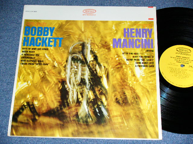 画像1: BOBBY HACKETT- PLAYS THE GREAT MUSIC OF HENRY MANCHINI  ( Included DRUM BREAK! : Ex++/Ex+++ )  ) /  1963 US AMERICA ORIGINAL  STEREO  Used LP 