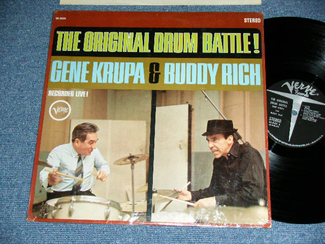 画像1: GENE KRUPA & BUDDY RICH - THE ORIGINAL DRUM BATTLE!  (  MINT-/Ex+++  )  ) /  1962 US AMERICA ORIGINAL  STEREO  Used LP 