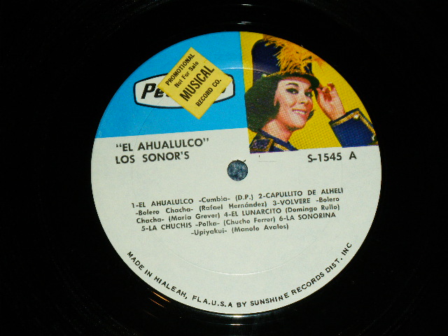 画像: LOS SONOR'S - EL AHUALUCPA ( MEXICAN POP INSTRUMENTALS )    / 1960's  US AMERICA  Used LP 