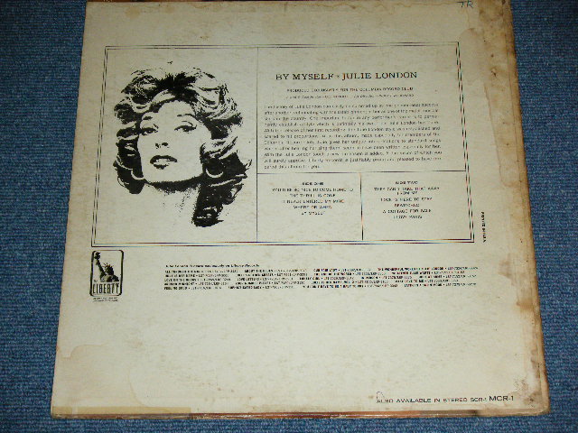 画像: JULIE LONDON - BY MYSELF ( Ex-/Ex+++ Looks: Ex++ )  /1963? US AMERICA ORIGINAL "1st Press GOLD Color Logo Label" Used LP