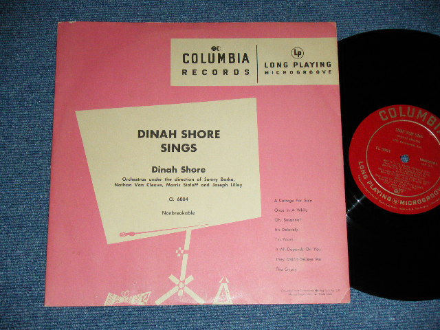画像1: DINAH SHORE - DINAH SHORE SINGS   ( 10" LP : Ex+/Ex ) / 1949 US AMERICA ORIGINAL Used 10" LP 