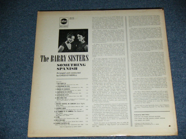 画像: BARRY SISTERS - SOMETHING SPANISH ( Ex-/Ex+++ ) / 1966  US AMERICA ORIGINAL MONO Used   LP