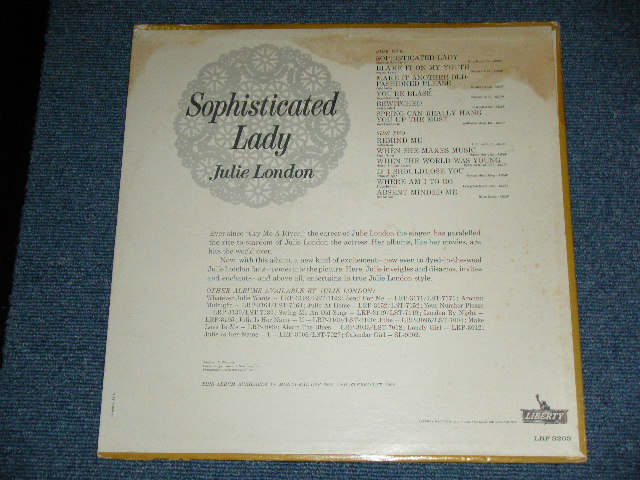 画像: JULIE LONDON -  SOPHISTICATED LADY  ( Ex/Ex+ ) /1962 US AMERICA ORIGINAL MONO  Used LP