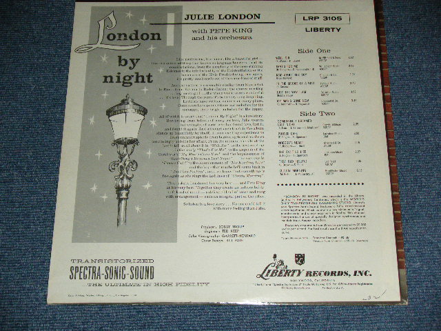 画像: JULIE LONDON - LONDON BY NIGHT ( Ex++/Ex+++ lOOKS:Ex++  )  / 1958 US "1st Press TURQUOISE  Label"  MONO Used LP 