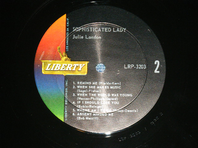 画像: JULIE LONDON -  SOPHISTICATED LADY  ( Ex+++/MINT- ) /1962 US AMERICA ORIGINAL MONO  Used LP