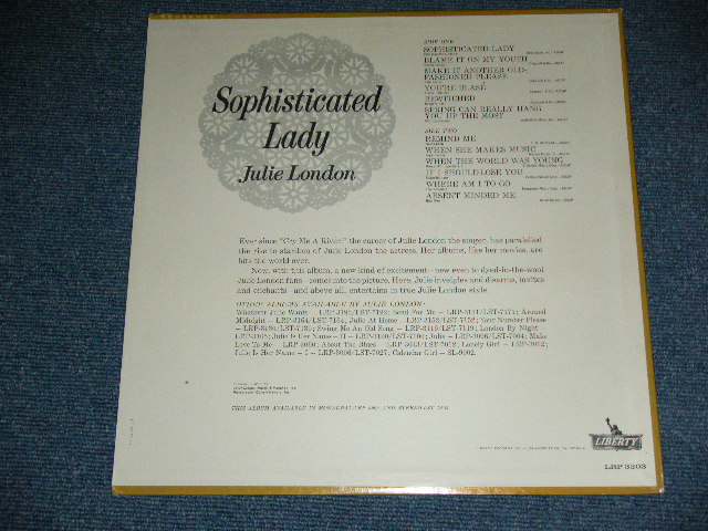 画像: JULIE LONDON -  SOPHISTICATED LADY  ( Ex+++/MINT- ) /1962 US AMERICA ORIGINAL MONO  Used LP