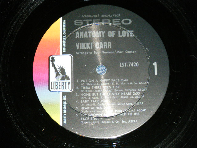 画像: VIKKI CARR - ANATOMY OF LOVE  ( Ex++/Ex+++ Looks:Ex++  ) / 1965 US AMERICA ORIGINAL STEREO  Used LP 