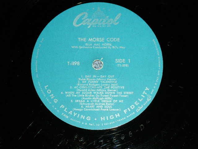 画像: ELLA MAE MORSE - THE MOSE CODE   ( Ex++/Ex+ Looks:Ex++ )  / 1957 US AMERICA ORIGINAL "TURQUOICE  Label" MONO  Used LP