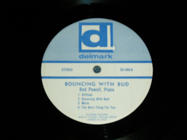 画像: BUD POWELL - BOUNCING WITH BUD ( Ex/Ex+  ) / 1965  US AMERICA ORIGINAL STEREO Used    LP