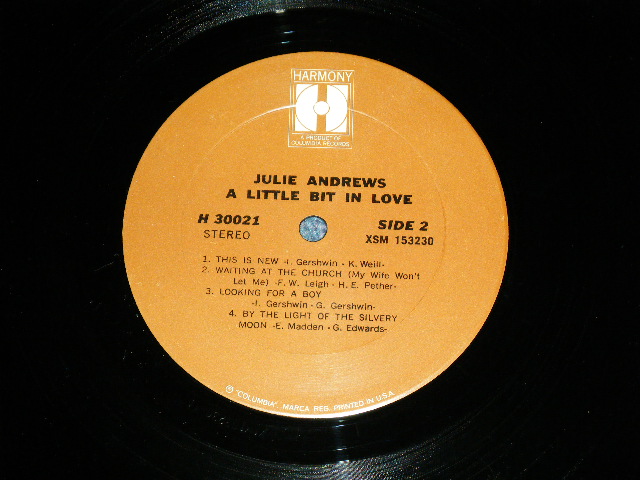 画像: JULIE ANDREWS - A LITTLE BIT IN LOVE( Ex+/Ex+++)  / 1960's US AMERICA ORIGINAL Used LP 