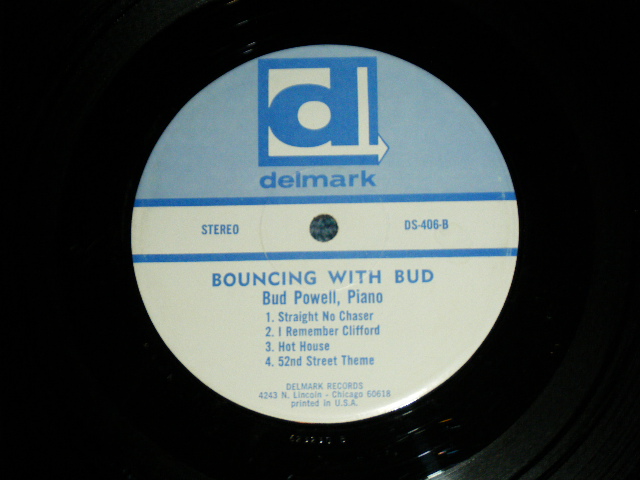 画像: BUD POWELL - BOUNCING WITH BUD ( Ex/Ex+  ) / 1965  US AMERICA ORIGINAL STEREO Used    LP