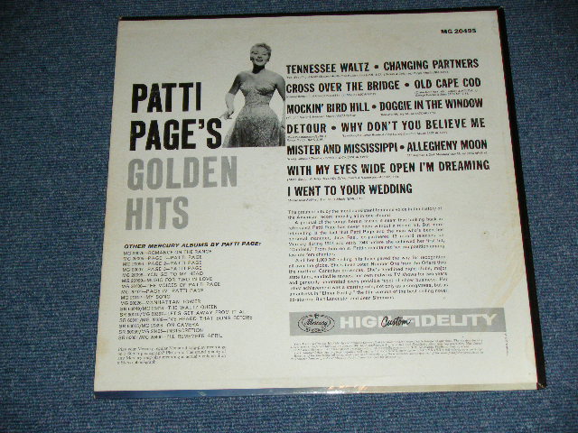 画像: PATTI  PAGE - GOLDEN HITS (Ex+/Ex++ ) / 1960 US ORIGINAL "2nd Press Label"  MONO Used LP 