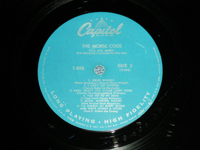 画像: ELLA MAE MORSE - THE MOSE CODE   ( Ex++/Ex+ Looks:Ex++ )  / 1957 US AMERICA ORIGINAL "TURQUOICE  Label" MONO  Used LP