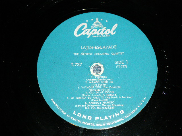 画像: GEORGE SHEARING -  LATIN ESCAPADE ( Ex-, Ex/Ex+++ ) / 1957 US AMERICA ORIGINAL "TUQUOICE Label"  MONO Used  LP