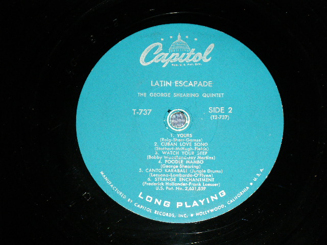 画像: GEORGE SHEARING -  LATIN ESCAPADE ( Ex-, Ex/Ex+++ ) / 1957 US AMERICA ORIGINAL "TUQUOICE Label"  MONO Used  LP