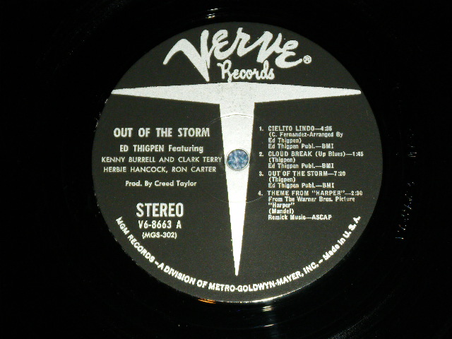 画像: ED THIGPEN - OUT OF THE STORM  ( Ex++/Ex+++ )  ) /  1966 US AMERICA ORIGINAL  STEREO  Used LP 
