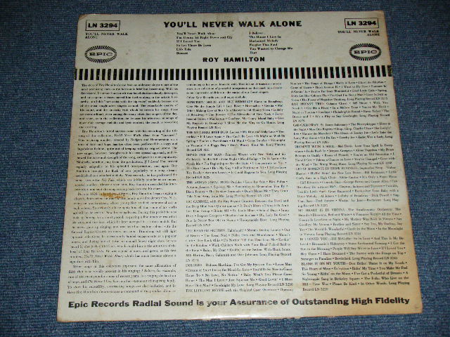 画像: ROY HAMILTON - YOU'LL  NEVER WALK ALONE ( Ex/Ex+) / 1956 US AMERICA ORIGINAL "YELLOW LABEL"  MONO  Used LP
