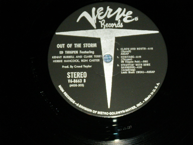 画像: ED THIGPEN - OUT OF THE STORM  ( Ex++/Ex+++ )  ) /  1966 US AMERICA ORIGINAL  STEREO  Used LP 