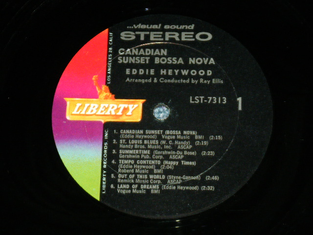 画像: EDDIE HEYWOOD - CANADIAN SUNSET BASSANOVA ( Ex++,Ex+/Ex+++ ) / 1963 US AMERICA ORIGINAL  STEREO Used LP