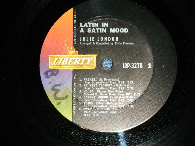 画像: JULIE LONDON -  SINGS LATIN IN A SATIN MOOD  ( Ex++/Ex+++ ) /1963 US AMERICA ORIGINAL MONO  Used LP