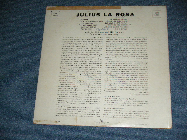 画像: JULIUS La ROSA  with JOE REISMAN and his Orchestra (Jazzy Male Vocalist )  - JULIUS La ROSA   ( Ex-/Ex+++ )  ) / 1956 US AMERICA ORIGINAL  MONO  Used LP