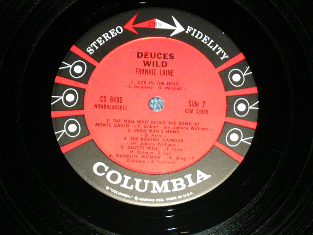 画像: FRANKIE LAINE - DEUCES WILD ( Ex/Ex+++ ) / 1962 US ORIGINAL "6 EYE'S LABEL" STEREO Used  LP 