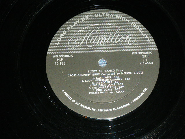 画像: BUDDY DeFRANCO Plays NELSON RIDDLE'S CROSS COUNTRY SUITE ( Ex/Ex+++ ) / 1960's  US AMERICA ORIGINAL Used LP