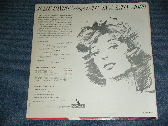 画像: JULIE LONDON -  SINGS LATIN IN A SATIN MOOD  ( Ex++/Ex+++ ) /1963 US AMERICA ORIGINAL MONO  Used LP