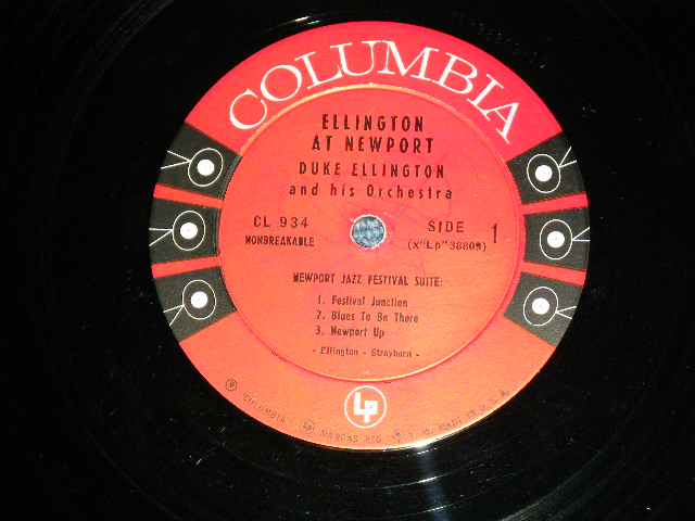 画像: DUKE ELLINGTON -  ELLINGTON AT NEWPORT (VG+++,Ex-/Ex++ Looks:Ex+)/ 1957 US AMERICA ORIGINAL 6 EYES Label MONO LP 