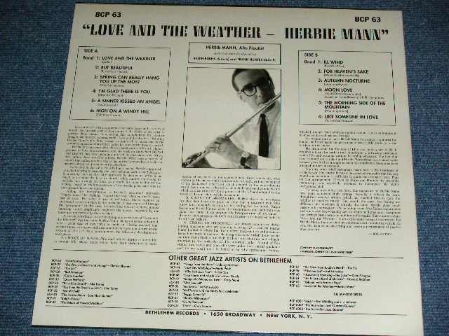 画像: HERBIE MANN - LOVE AND THE WEATHER (MINT-/MINT-) /   US REISSUE Used LP 