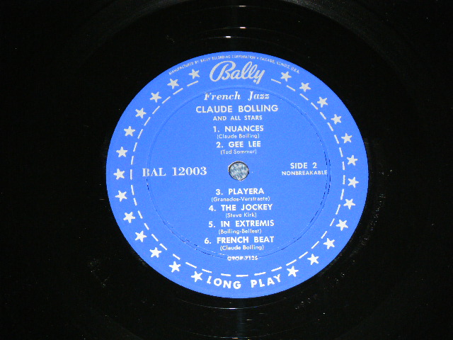 画像: CLAUD BOLLING AND ALL STARS  - FRENCH JAZZ  ( VG+++/MINT-) / 1950's US ORIGINAL MONO Used LP  