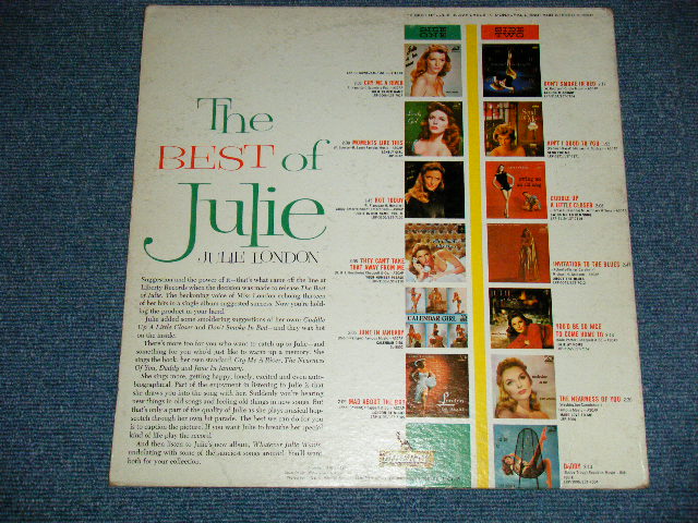 画像: JULIE LONDON - THE BEST OF (Ex+/Ex++ Looks:Ex+ ) / 1962 US AMERICA ORIGINAL "AUDITION LABEL PROMO"  MONO Used LP