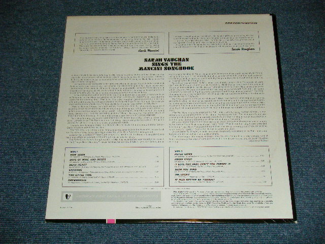 画像: SARAH VAUGHAN - SINGS THE MANCINI SONGBOOK ( Ex++/Ex++ Looks:Ex,MINT-) / 1965  US ORIGINAL "RED LABEL" MONO Used LP