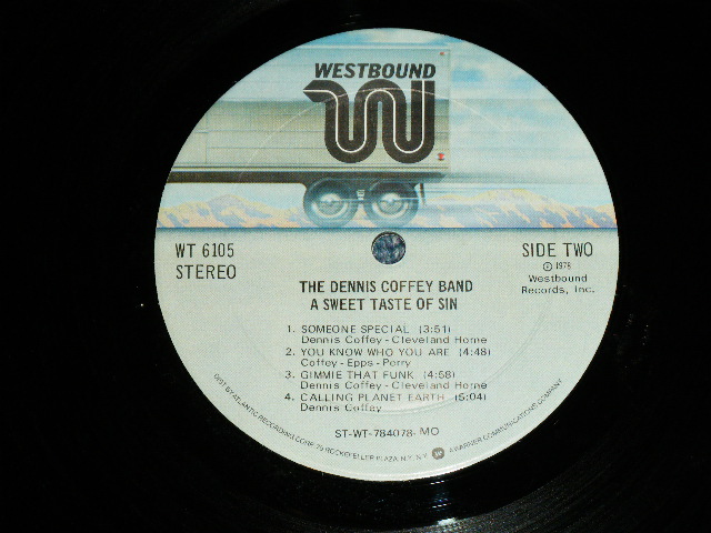 画像: DENNIS COFFEY -  A SWEET TASTE OF SIN (Ex++/Ex+++) / 1978 US America Original  "PROMO" Used  LP