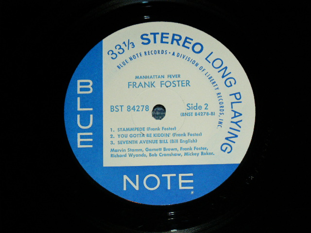 画像: FRANK FOSTER - MANHATTAN FEVER   ( Ex+/Ex+)  / 1968 US AMERICA ORIGINAL "1st PRESS LIBERTY RECORDS CREDIT on LABEL" Used LP 