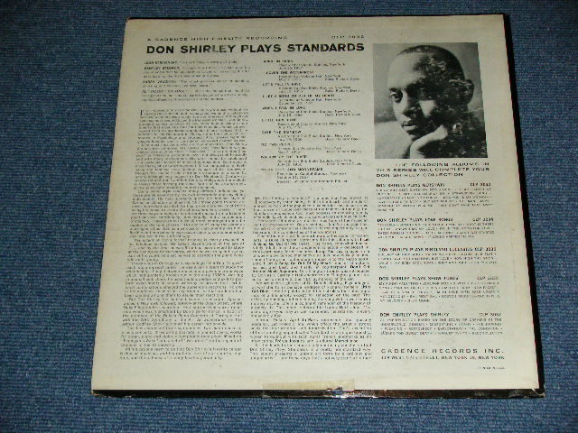 画像: DON SHIRLEY  TRIO -  PLAYS STANDARDS ( Ex++/Ex+++ Looks:Ex++) /1960 ORIGINAL "RED  LABEL" MONO Used LP